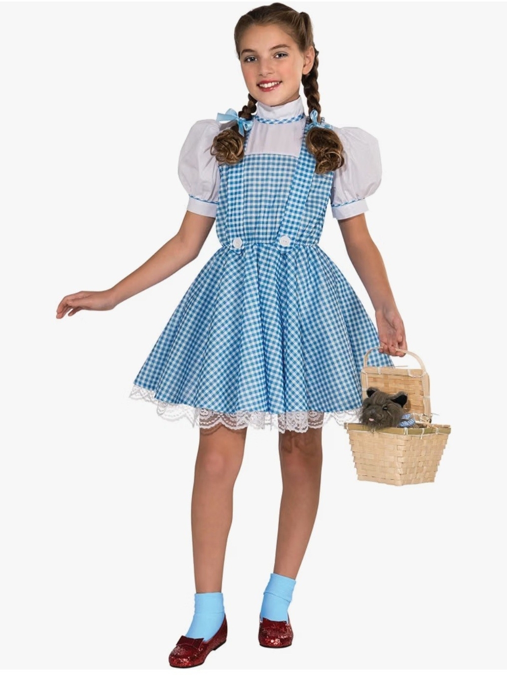 Dorothy The Wizard Of Oz Girls Halloween Costumw Size Small (4-6) & Medium 8-10